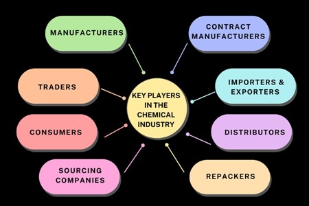 Understanding Key     Players in the Chemical Supply Chain: Manufacturers, Traders, Consumers, and More